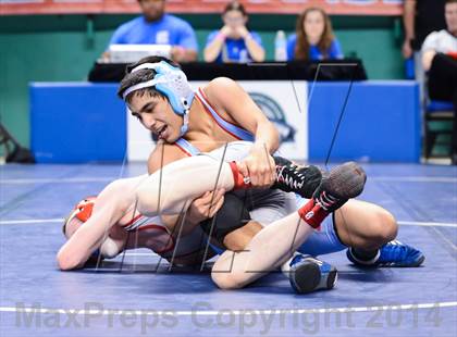 Thumbnail 3 in NCHSAA Individual Wrestling 2A Quarterfinals photogallery.