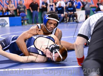 Thumbnail 1 in NCHSAA Individual Wrestling 2A Quarterfinals photogallery.