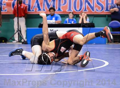 Thumbnail 2 in NCHSAA Individual Wrestling 2A Quarterfinals photogallery.