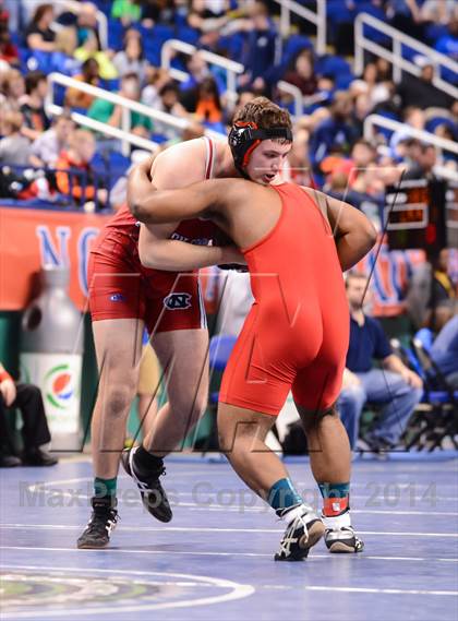 Thumbnail 2 in NCHSAA Individual Wrestling 2A Quarterfinals photogallery.