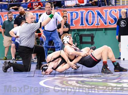 Thumbnail 1 in NCHSAA Individual Wrestling 2A Quarterfinals photogallery.