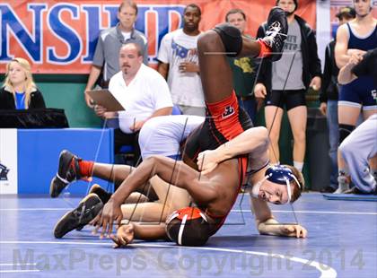 Thumbnail 1 in NCHSAA Individual Wrestling 2A Quarterfinals photogallery.