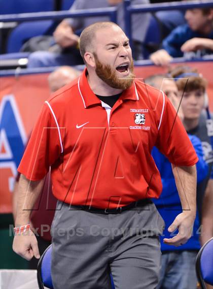 Thumbnail 1 in NCHSAA Individual Wrestling 2A Quarterfinals photogallery.