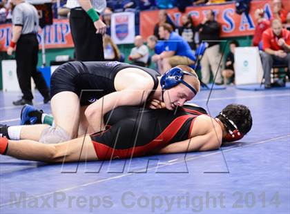 Thumbnail 3 in NCHSAA Individual Wrestling 2A Quarterfinals photogallery.