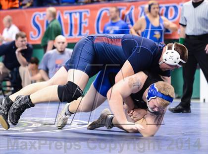 Thumbnail 1 in NCHSAA Individual Wrestling 2A Quarterfinals photogallery.