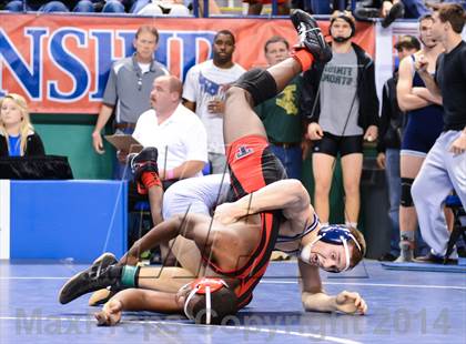 Thumbnail 2 in NCHSAA Individual Wrestling 2A Quarterfinals photogallery.