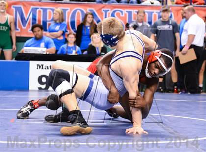 Thumbnail 1 in NCHSAA Individual Wrestling 2A Quarterfinals photogallery.