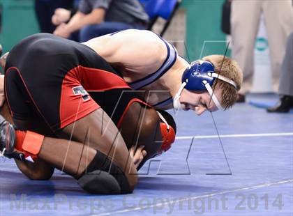 Thumbnail 2 in NCHSAA Individual Wrestling 2A Quarterfinals photogallery.
