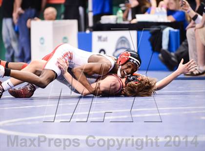 Thumbnail 2 in NCHSAA Individual Wrestling 2A Quarterfinals photogallery.