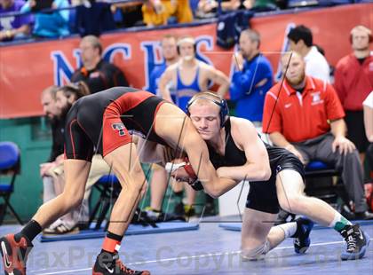 Thumbnail 1 in NCHSAA Individual Wrestling 2A Quarterfinals photogallery.
