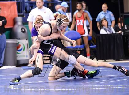 Thumbnail 2 in NCHSAA Individual Wrestling 2A Quarterfinals photogallery.
