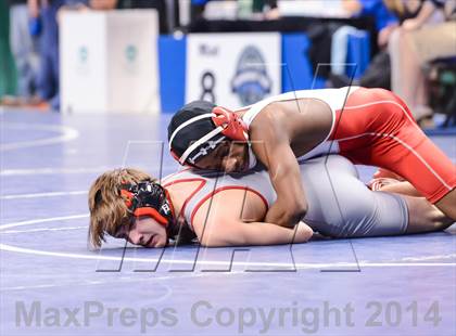 Thumbnail 2 in NCHSAA Individual Wrestling 2A Quarterfinals photogallery.