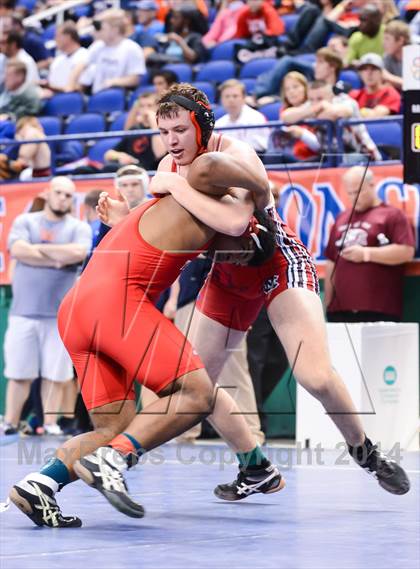 Thumbnail 1 in NCHSAA Individual Wrestling 2A Quarterfinals photogallery.