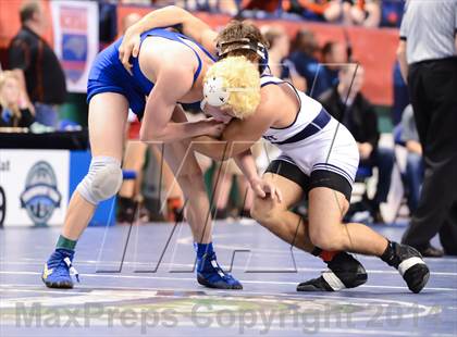 Thumbnail 2 in NCHSAA Individual Wrestling 2A Quarterfinals photogallery.