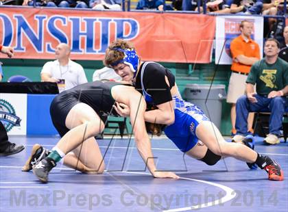 Thumbnail 2 in NCHSAA Individual Wrestling 2A Quarterfinals photogallery.