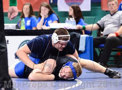 Thumbnail 3 in NCHSAA Individual Wrestling 2A Quarterfinals photogallery.