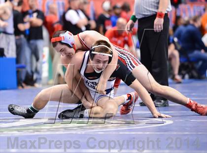 Thumbnail 2 in NCHSAA Individual Wrestling 2A Quarterfinals photogallery.