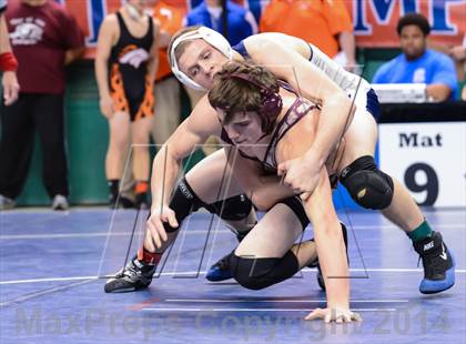 Thumbnail 1 in NCHSAA Individual Wrestling 2A Quarterfinals photogallery.