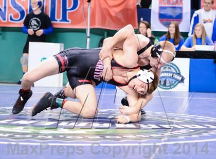 Thumbnail 1 in NCHSAA Individual Wrestling 2A Quarterfinals photogallery.