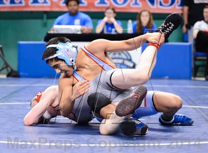 Thumbnail 1 in NCHSAA Individual Wrestling 2A Quarterfinals photogallery.