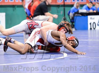 Thumbnail 2 in NCHSAA Individual Wrestling 2A Quarterfinals photogallery.