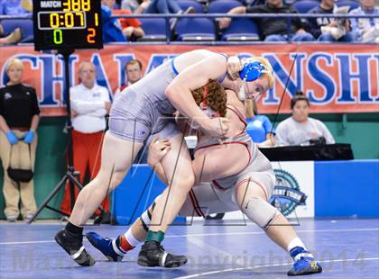 Thumbnail 2 in NCHSAA Individual Wrestling 2A Quarterfinals photogallery.