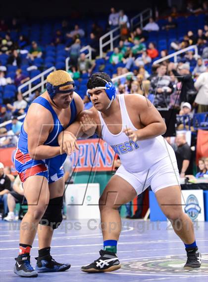 Thumbnail 2 in NCHSAA Individual Wrestling 2A Quarterfinals photogallery.