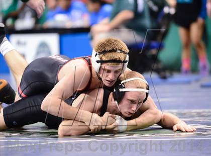 Thumbnail 2 in NCHSAA Individual Wrestling 2A Quarterfinals photogallery.