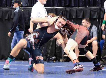 Thumbnail 3 in NCHSAA Individual Wrestling 2A Quarterfinals photogallery.