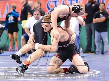 Thumbnail 2 in NCHSAA Individual Wrestling 2A Quarterfinals photogallery.