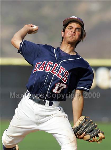 Thumbnail 3 in Capistrano Valley Christian vs. Santa Paula (CIF SS D6 Playoffs) photogallery.