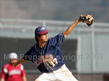 Thumbnail 2 in Capistrano Valley Christian vs. Santa Paula (CIF SS D6 Playoffs) photogallery.