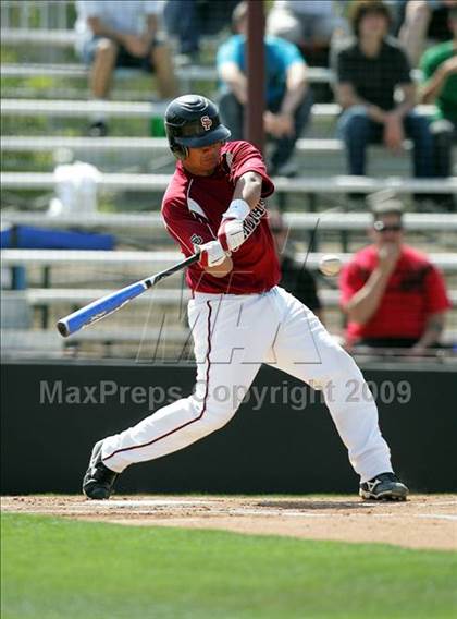 Thumbnail 3 in Capistrano Valley Christian vs. Santa Paula (CIF SS D6 Playoffs) photogallery.
