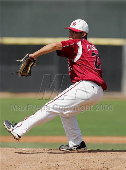 Thumbnail 1 in Capistrano Valley Christian vs. Santa Paula (CIF SS D6 Playoffs) photogallery.