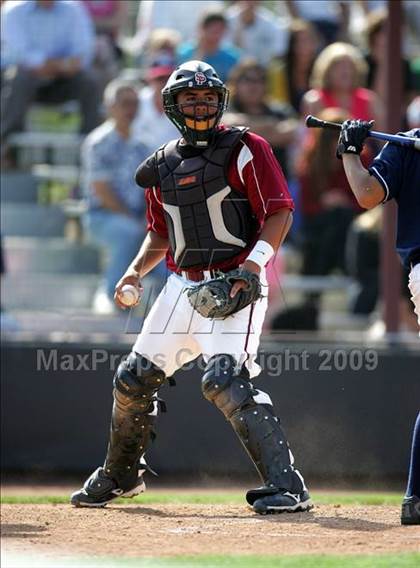 Thumbnail 3 in Capistrano Valley Christian vs. Santa Paula (CIF SS D6 Playoffs) photogallery.