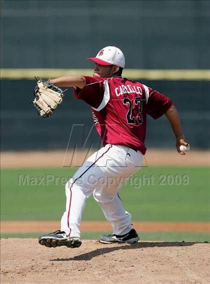 Thumbnail 3 in Capistrano Valley Christian vs. Santa Paula (CIF SS D6 Playoffs) photogallery.