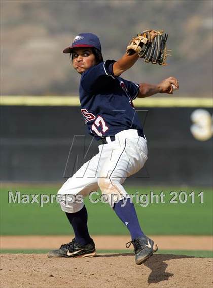 Thumbnail 1 in Capistrano Valley Christian vs. Santa Paula (CIF SS D6 Playoffs) photogallery.