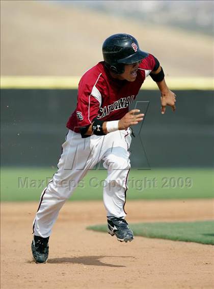 Thumbnail 2 in Capistrano Valley Christian vs. Santa Paula (CIF SS D6 Playoffs) photogallery.