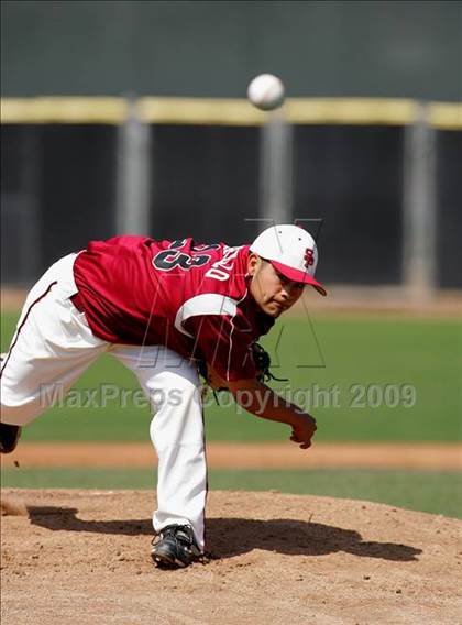 Thumbnail 3 in Capistrano Valley Christian vs. Santa Paula (CIF SS D6 Playoffs) photogallery.