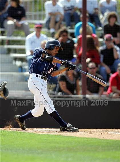 Thumbnail 3 in Capistrano Valley Christian vs. Santa Paula (CIF SS D6 Playoffs) photogallery.