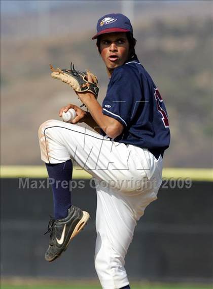 Thumbnail 3 in Capistrano Valley Christian vs. Santa Paula (CIF SS D6 Playoffs) photogallery.