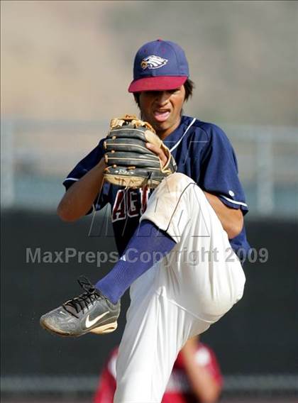 Thumbnail 1 in Capistrano Valley Christian vs. Santa Paula (CIF SS D6 Playoffs) photogallery.