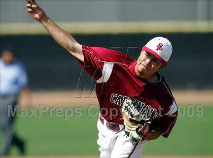 Thumbnail 1 in Capistrano Valley Christian vs. Santa Paula (CIF SS D6 Playoffs) photogallery.