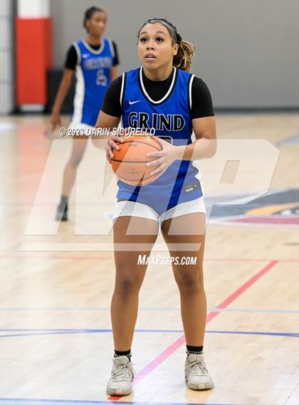 Thumbnail 2 in Shabach Christian Academy vs. Grind Prep (Nike Tournament of Champions) photogallery.