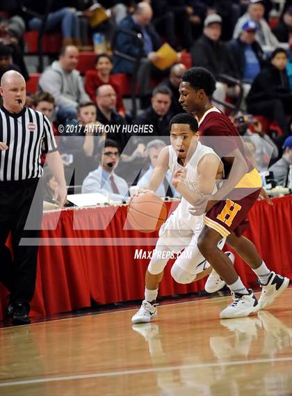 Thumbnail 3 in Bishop Loughlin vs. Cardinal Hayes (CHSAA Intersectional Semifinal Playoff) photogallery.