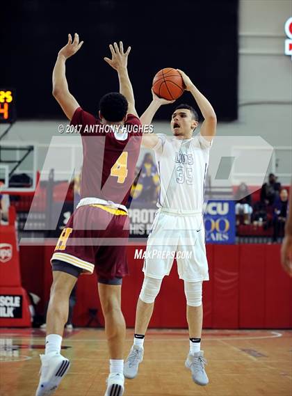 Thumbnail 2 in Bishop Loughlin vs. Cardinal Hayes (CHSAA Intersectional Semifinal Playoff) photogallery.