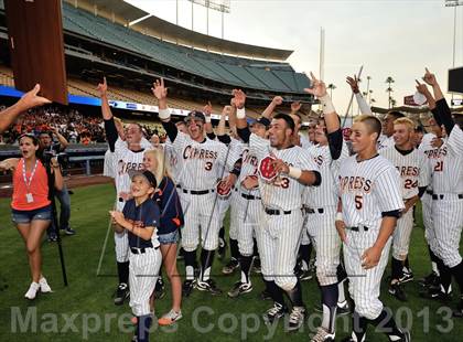Thumbnail 1 in Temecula Valley vs. Cypress (CIF-SS D2 Final) photogallery.