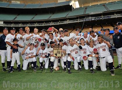 Thumbnail 2 in Temecula Valley vs. Cypress (CIF-SS D2 Final) photogallery.