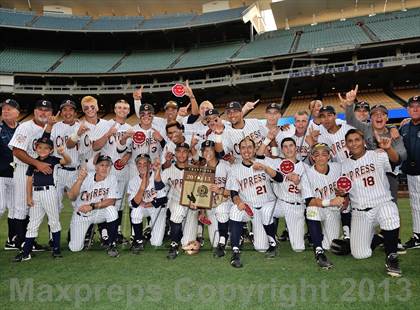 Thumbnail 2 in Temecula Valley vs. Cypress (CIF-SS D2 Final) photogallery.
