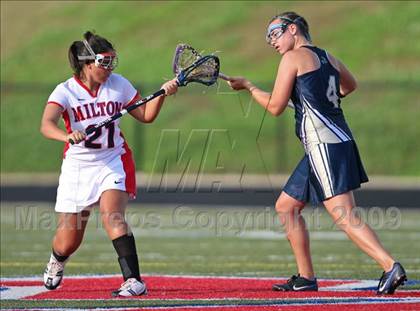 Thumbnail 1 in St. Pius X Catholic vs Milton (5A semifinal) photogallery.